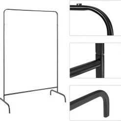 EUGAD Garderobenständer, (1 St), Kleiderständer, Kleiderstange, Metall, Weiß Schwarz, Wei&szlig; -TischStuhl Verkäufe 9669b02b a492 5988 9f1f 2ac56090fdfd
