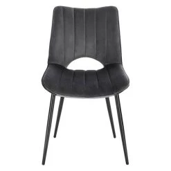 EUGAD Esszimmerstuhl (2 Stück), Küchenstuhl, Polsterstuhl, Wohnzimmerstuhl ohne Armlehne, Metallbeine, Samt, Dunkelgrau Hellgrau, Schwarz -TischStuhl Verkäufe 973c38e4 d792 4da1 9478 02cc7247c1a2