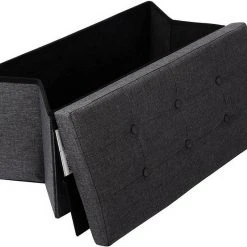 EUGAD Sitzhocker, Fußhocker Sitzbank mit Stauraum Deckel Abnehmbar Leinen Dunkelgrau Beige, Cremewei&szlig; -TischStuhl Verkäufe 9a1b7324 4aea 53c0 84fc a609adb04bf2