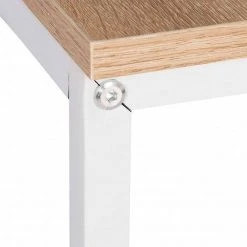 EUGAD Schreibtisch, Computertisch Esstisch Holz Stahl 80x60x70 cm Holz Vintage+schwarz Hell Eiche+schwarz, Hell Eiche+wei&szlig;, Marmor+schwarz -TischStuhl Verkäufe 9b2fc20f 87c0 5f4e b934 9430a3427de9