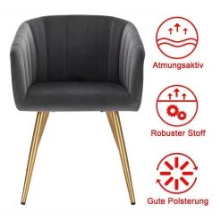 EUGAD Esszimmerstuhl, 2er-Set Esszimmerstuhl Polsterstuhl aus Samt Dunkelgrün Dunkelgrau, Dunkelgr&uuml;n, Rosa, Schwarz -TischStuhl Verkäufe 9ca7fa55 3b0b 4d38 86be d7dc0db527d2