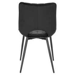 EUGAD Esszimmerstuhl (2 Stück), Küchenstuhl, Polsterstuhl, Wohnzimmerstuhl ohne Armlehne, Metallbeine, Samt, Dunkelgrau Hellgrau, Schwarz -TischStuhl Verkäufe 9d412b55 a583 4fa7 82fb b9968a9a309a