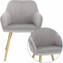 EUGAD Esszimmerstuhl, stühle 2er-Set,Samt,mit goldener Metallbeinen Blau, Bordeaux, Dunkelgrau, Dunkelgr&uuml;n, Hellgrau, Rosa, Schwarz -TischStuhl Verkäufe 9d50dbff 72a9 5bb8 9cac a492612fbedb