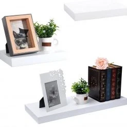 EUGAD Wandregal, 3er-Set Wandregal in verschiedenen Farben & Größen Weiß Schwarz, Wei&szlig; -TischStuhl Verkäufe 9d7014cb b0c9 4300 8405 39ce1223a66f