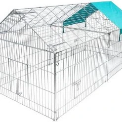 EUGAD Freigehege »0201HT«, Freilaufgehege mit Ausbruchsperre Sonnenschutz