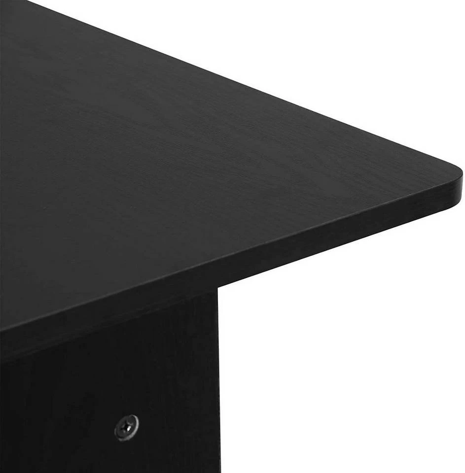 EUGAD Schreibtisch, Computertisch Bürotisch mit 3 Schubladen und Schloss Holz Schwarz 5 EUGAD Schreibtisch, Computertisch Bürotisch mit 3 Schubladen und Schloss Holz Schwarz – Bild 5