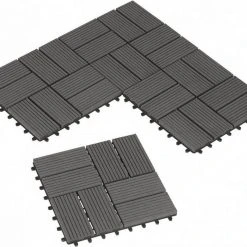 EUGAD WPC-Fliesen, 22 Stück WPC Terrassenfliesen Klickfliesen 30x30cm Coffee Anthrazit, Dunkelgrau, Hellgrau -TischStuhl Verkäufe a172e4df ffc5 5df1 b453 ba3980ddfb66