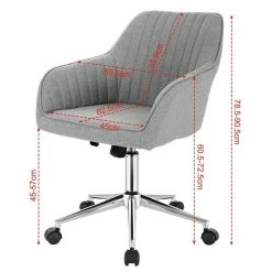 EUGAD Schreibtischstuhl, Bürostuhl Bürohocker Rollhocker aus Leinen Hellgrau Duneklgrau 16 EUGAD Schreibtischstuhl, Bürostuhl Bürohocker Rollhocker aus Leinen Hellgrau Duneklgrau -TischStuhl Verkäufe a19f5ff2 5863 5ed1 837a 6f99f5f44734