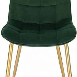 EUGAD Esszimmerstuhl, 4er-Set Küchenstühle Wohnzimmerstuhl mit Rückenlehne, Samt Sitzfläche, Gold Beine Grau Dunkelgr&uuml;n, Rosa, Schwarz -TischStuhl Verkäufe a25f5897 6738 52f1 87aa 4d86e3c1a7b5