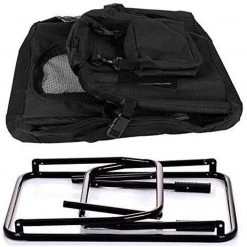 EUGAD Tiertransporttasche, Hundebox faltbar Hundetransportbox Auto Transportbox Reisebox Katzenbox Schwarz -TischStuhl Verkäufe a5046a1a 0868 4249 85ff 041ede2fa369