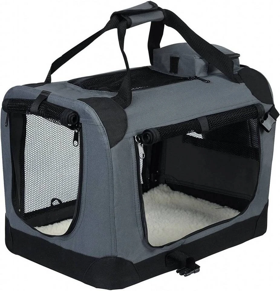EUGAD Tiertransporttasche, Hundebox faltbar Hundetransportbox Auto Transportbox Reisebox Katzenbox Grau 27 EUGAD Tiertransporttasche, Hundebox faltbar Hundetransportbox Auto Transportbox Reisebox Katzenbox Grau – Bild 27