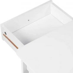 EUGAD Nachttisch, Nachtkommode Sofatisch Kaffeetisch Beistelltisch Nachtschrank für Wohnzimmer Schlafzimmer mit Schublade mit Ablage aus MDF Weiß -TischStuhl Verkäufe a87554f3 7466 5d08 8ac6 ed06ddb5e8a7