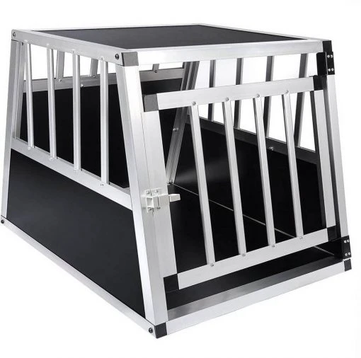 EUGAD Tiertransportbox, Hundetransportbox Alu Hundebox Reisebox Autobox für kleine/mittlere Hunde Französische Bulldogge Beagle Terriers Dackel Shiba Inu 69 x 54 x 50 cm L -TischStuhl Verkäufe a8f23d24 0ecf 5488 a688 96818e70fcba