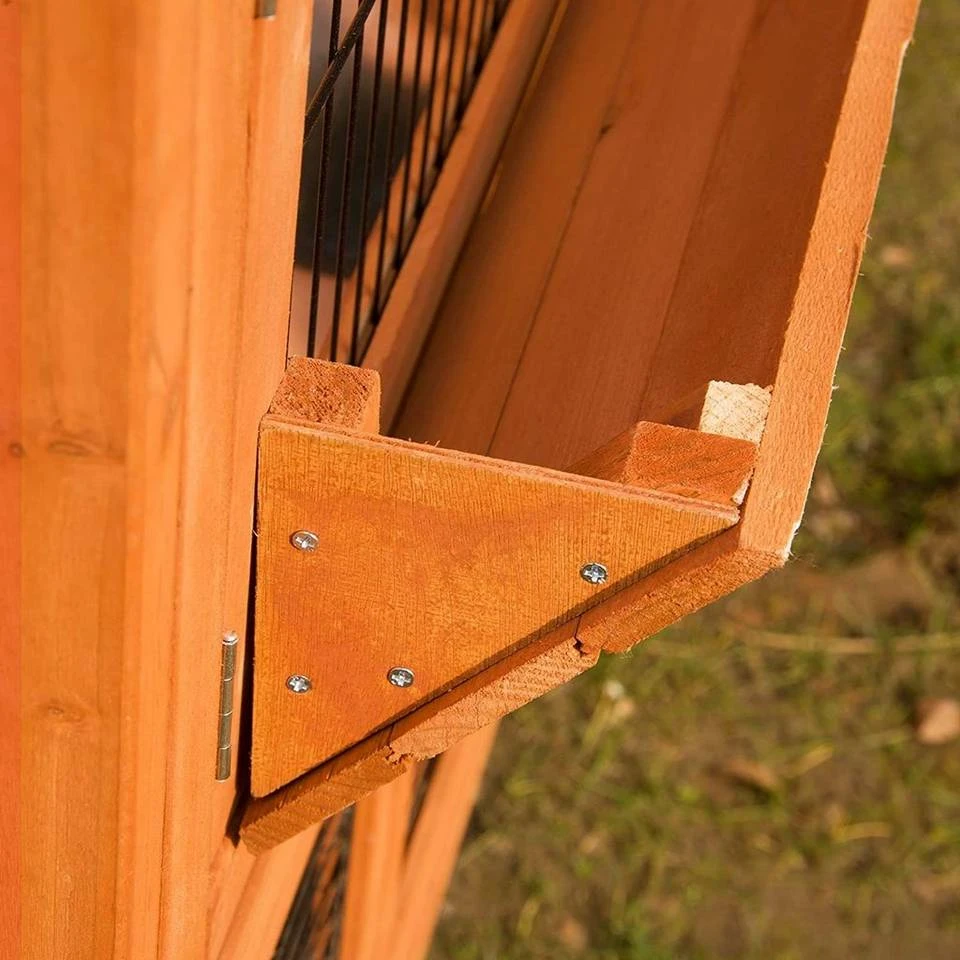 EUGAD Tierhaus, Hasenstall Kaninchenstall Hasenkäfig Kleintierstall Meerschweinchen Massivholz Hellrot 120 x 50 x 100,5 cm Grau-Weiß, Hellbraun 9 EUGAD Tierhaus, Hasenstall Kaninchenstall Hasenkäfig Kleintierstall Meerschweinchen Massivholz Hellrot 120 x 50 x 100,5 cm Grau-Weiß, Hellbraun – Bild 9