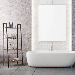 EUGAD Bücherregal, Standregal Bücherregal Metallregal Leiterregal Stufenregal Multifunktionale Regal Industrie Design MDF Metall Schwarz+schwarzer Marmor Golden+Weißer Marmor, Vintage -TischStuhl Verkäufe ac6ce3a4 02b2 56d6 8f72 888c942976be