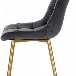 EUGAD Esszimmerstuhl, 6er-Set Küchenstühle Wohnzimmerstuhl mit Rückenlehne, Samt Sitzfläche, Gold Beine Schwarz Dunkelgrün, Grau, Rosa -TischStuhl Verkäufe ad6e52a3 244c 5a23 bb4d 4ddebdd0dfa4