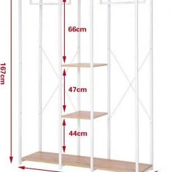 EUGAD Kleiderständer, Wäscheständer Garderobenständer mit Ablage Schwarzrohre und Eiche Platte Schwarz-Hell Eiche, Schwarz-Vintage, Wei&szlig;-Eiche -TischStuhl Verkäufe adb6a286 6cd8 5057 a312 495ae8ff1989