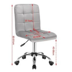 EUGAD Schreibtischstuhl, Arbeitshocker Bürohocker Samt Metall, 360° drehbar, Rosa Hellgrau 23 EUGAD Schreibtischstuhl, Arbeitshocker Bürohocker Samt Metall, 360° drehbar, Rosa Hellgrau -TischStuhl Verkäufe af2e8633 e8b5 5e86 aa80 391adaf80af1