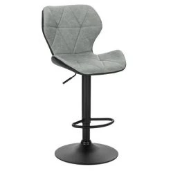 EUGAD Barhocker (2 St), 2er-Set höhenverstellbar und drenbar mit Rückenlehne aus Kunstleder Stahl Grau Anthrazit, Braun, Dunkelbraun -TischStuhl Verkäufe af95be75 12fd 552b b3aa de0003bfb5e0