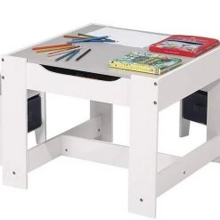 EUGAD Kindersitzgruppe, (3-tlg), 1 Kindertisch und 2 Stühle mit Stauraum, Maltisch für Kinder Kindermöbel Set, Tischplatte abnehmbar Weiß -TischStuhl Verkäufe af9b6a0f 197d 4bc6 b919 46b6526db291