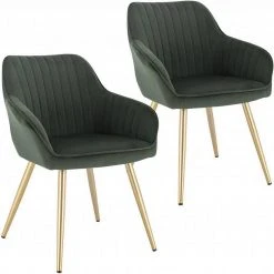 EUGAD Esszimmerstuhl, stühle 2er-Set,Samt,mit goldener Metallbeinen Blau, Bordeaux, Dunkelgrau, Dunkelgr&uuml;n, Hellgrau, Rosa, Schwarz -TischStuhl Verkäufe afe5b339 1339 5411 8b15 781c047130bb