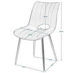 EUGAD Esszimmerstuhl (2 Stück), Küchenstuhl, Polsterstuhl, Wohnzimmerstuhl ohne Armlehne, Metallbeine, Samt, Dunkelgrau Hellgrau, Schwarz -TischStuhl Verkäufe b2d781aa 7202 476b b35c f54b3b5c9c84
