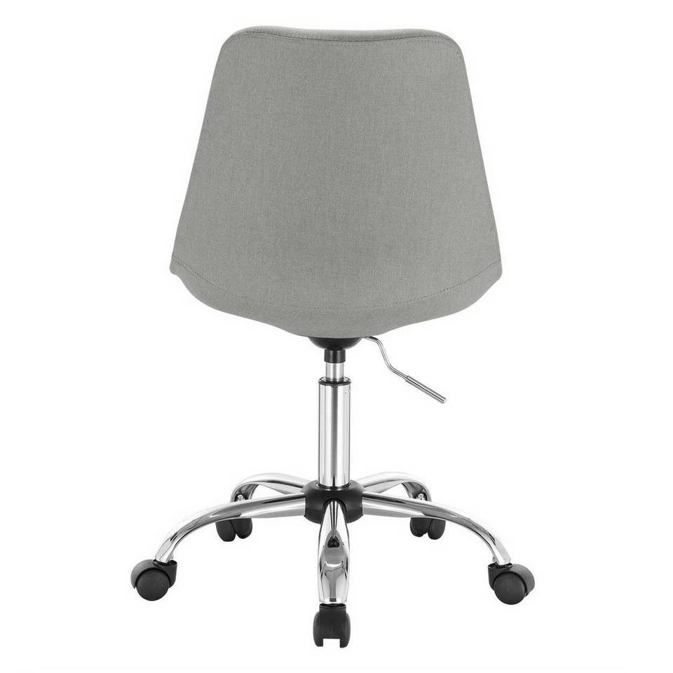 EUGAD Schreibtischstuhl, Arbeitshocker, Stoffbezug, 360° drehbar, Dunkelgrau Duneklgrau, Hellgrau 10 EUGAD Schreibtischstuhl, Arbeitshocker, Stoffbezug, 360° drehbar, Dunkelgrau Duneklgrau, Hellgrau – Bild 10