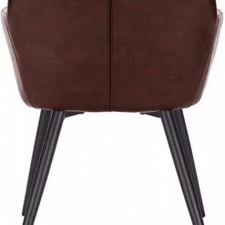 EUGAD Esszimmerstuhl, 6er-Set Esszimmerstuhl aus Kunstleder Metallbeine Schwarz Dunkelbraun -TischStuhl Verkäufe b39f0b4b 93ce 4f08 a808 5e27b31c796d