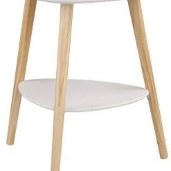 EUGAD Beistelltisch (1-St), Sofatisch Couchtisch Nachttisch Nachtkommode Nachtschrank Kaffeetisch mit 2 Ablagefäche Holzbeine MDF 50x40x55cm Weiß -TischStuhl Verkäufe b42cf71c 2425 55c1 9fa2 adb69b59aa8b