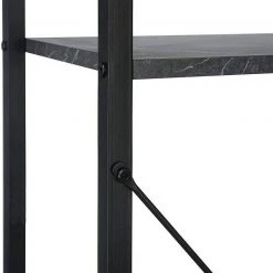 EUGAD Bücherregal, Standregal Bücherregal Metallregal Leiterregal Stufenregal Multifunktionale Regal Industrie Design MDF Metall Schwarz+schwarzer Marmor Golden+Weißer Marmor, Vintage -TischStuhl Verkäufe b491ad8f 9a53 519b 9bb2 a704cdf72f6f