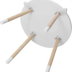 EUGAD Sitzgruppe, Kindertisch mit Stühle, 3tlg. Kindersitzgruppe Kindermöbel, 1 Kindertisch und 2 Kinderstühlen Tischset rund in Katzenform aus MDF und Kiefernholz im Kinderzimmer, Weiß -TischStuhl Verkäufe b81bccd5 2b11 5a2f b782 90a42b454a8a