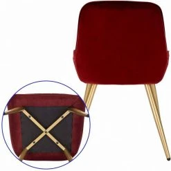 EUGAD Esszimmerstuhl, 4 Stücke Retro Küchenstuhl Sitzfläche aus Samt mit Metallbeine Dunkelgrün Bordeaux, Dunkelgrau, Dunkelgr&uuml;n, Hellgrau, Rosa, Schwarz -TischStuhl Verkäufe b82e9fe5 655b 584b 9e2d 13d03c8d932c