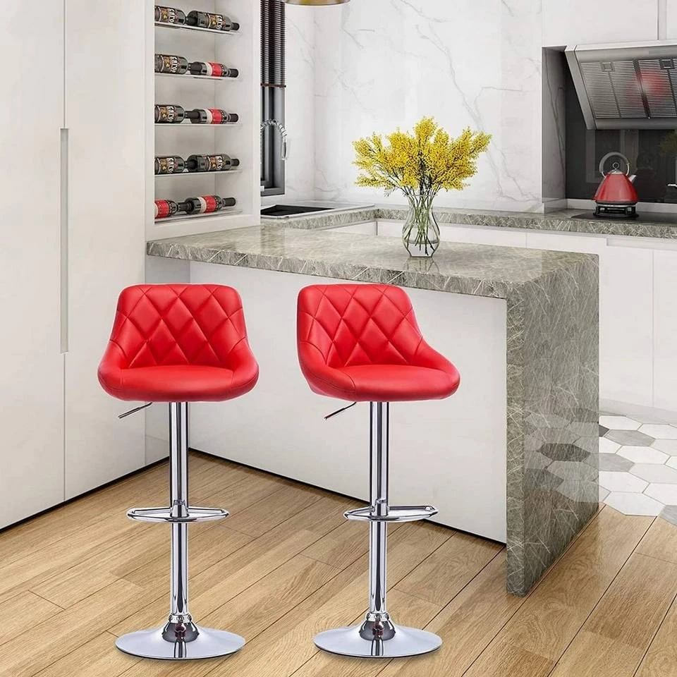 EUGAD Barhocker, 2er-Set Barstühle, höhenverstellbar, 360°drehbar Weiß Bordeaux, Cremeweiß, Grau, Khaki, Rot, Schwarz, Weiß 26 EUGAD Barhocker, 2er-Set Barstühle, höhenverstellbar, 360°drehbar Weiß Bordeaux, Cremeweiß, Grau, Khaki, Rot, Schwarz, Weiß – Bild 26