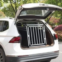 EUGAD Tiertransportbox, Hundetransportbox Alu Hundebox Reisebox Autobox für Husky Samojede Weimaraner Labrador Golden Retriever 90 x 65 x 69 cm XXL Schwarz Grau -TischStuhl Verkäufe ba491633 01f3 5cf2 97a5 eb637d46348c