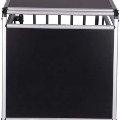 EUGAD Tierreisebox, Hundetransportbox Alu Hundebox Reisebox Autobox für kleine/mittlere Hunde Französische Bulldogge Beagle Terriers Dackel Shiba Inu 69 x 54 x 50 cm L Schwarz -TischStuhl Verkäufe bb99a5a2 6e33 504c 890f 9cdd0a9aa2f8