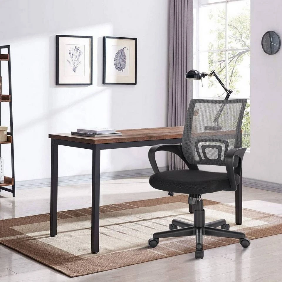 EUGAD Chefsessel (1 Stück), Bürostuhl mit Netz-Design-Sitzkissen Wippfunktion, Mesh, Schwarz Grau 10 EUGAD Chefsessel (1 Stück), Bürostuhl mit Netz-Design-Sitzkissen Wippfunktion, Mesh, Schwarz Grau – Bild 10