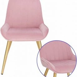 EUGAD Esszimmerstuhl, 4 Stücke Retro Küchenstuhl Sitzfläche aus Samt mit Metallbeine Dunkelgrün Bordeaux, Dunkelgrau, Dunkelgr&uuml;n, Hellgrau, Rosa, Schwarz -TischStuhl Verkäufe c1530e40 151e 5b2d b581 d641b05bd7da