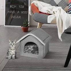 EUGAD Tierbett, Katzenhaus Katzenhöhle herausnehmbarer Matte Dunkelgrau, Hellgrau 25 EUGAD Tierbett, Katzenhaus Katzenhöhle herausnehmbarer Matte Dunkelgrau, Hellgrau -TischStuhl Verkäufe c17be655 1c96 5907 984d 3fb4fed5a1e1