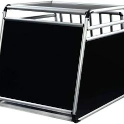 EUGAD Tiertransportbox, Hundetransportbox Alu Hundebox Reisebox Autobox für Husky Samojede Weimaraner Labrador Golden Retriever 90 x 65 x 69 cm XXL Schwarz Grau -TischStuhl Verkäufe c44355eb cf65 56d6 b940 3e62c1a93ad2