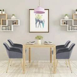 EUGAD Polsterstuhl (Set, 1 Stück), Esszimmerstuhl Küchenstuhl Samt, mit goldener Metallbeinen Blau, Bordeaux, Dunkelgrau, Dunkelgrün, Hellgrau, Rosa, Schwarz 53 EUGAD Polsterstuhl (Set, 1 Stück), Esszimmerstuhl Küchenstuhl Samt, mit goldener Metallbeinen Blau, Bordeaux, Dunkelgrau, Dunkelgrün, Hellgrau, Rosa, Schwarz -TischStuhl Verkäufe c45c7418 fcfc 4dde 87ea cad6136ad34a