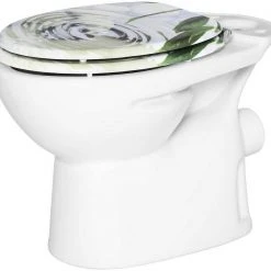 EUGAD WC-Sitz (1-St), Toilettensitz, WC Sitz mit Absenkautomatik, MDF, Holz, Softclose Scharnier Gr&uuml;ne Bl&auml;tter, Holzfarbe, Lilie, Seestern, Seestern Am Strand, Seestern Sonnenuntergang, Stone, &lrm;Lila Blume und Stones -TischStuhl Verkäufe c4e87b8d 9132 4784 8600 ef5c248560b9