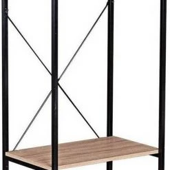 EUGAD Kleiderständer, Garderobenständer mit 2 Ablagen Holz Metall Schwarz-Hell Eiche Schwarz-Vintage, Wei&szlig;-Eiche -TischStuhl Verkäufe c4f5957e 59db 5d25 92d3 f78b25da0eb5