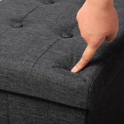 EUGAD Sitzhocker, Fußhocker Sitzbank mit Stauraum Deckel Abnehmbar Leinen Dunkelgrau Beige, Cremewei&szlig; -TischStuhl Verkäufe c5f7df5b 5635 578d 8b01 1bc4751c9093