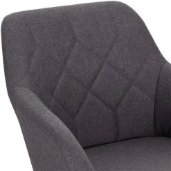 EUGAD Esszimmerstuhl (1 Stück), Wohnzimmerstuhl aus Leinen Polsterstuhl mit Armlehnen und Rückenlehne schwarze Gestell aus Metall Hellgrau Dunkelgrau -TischStuhl Verkäufe c623eec0 171e 4842 b8dc 6b89ff9e4945