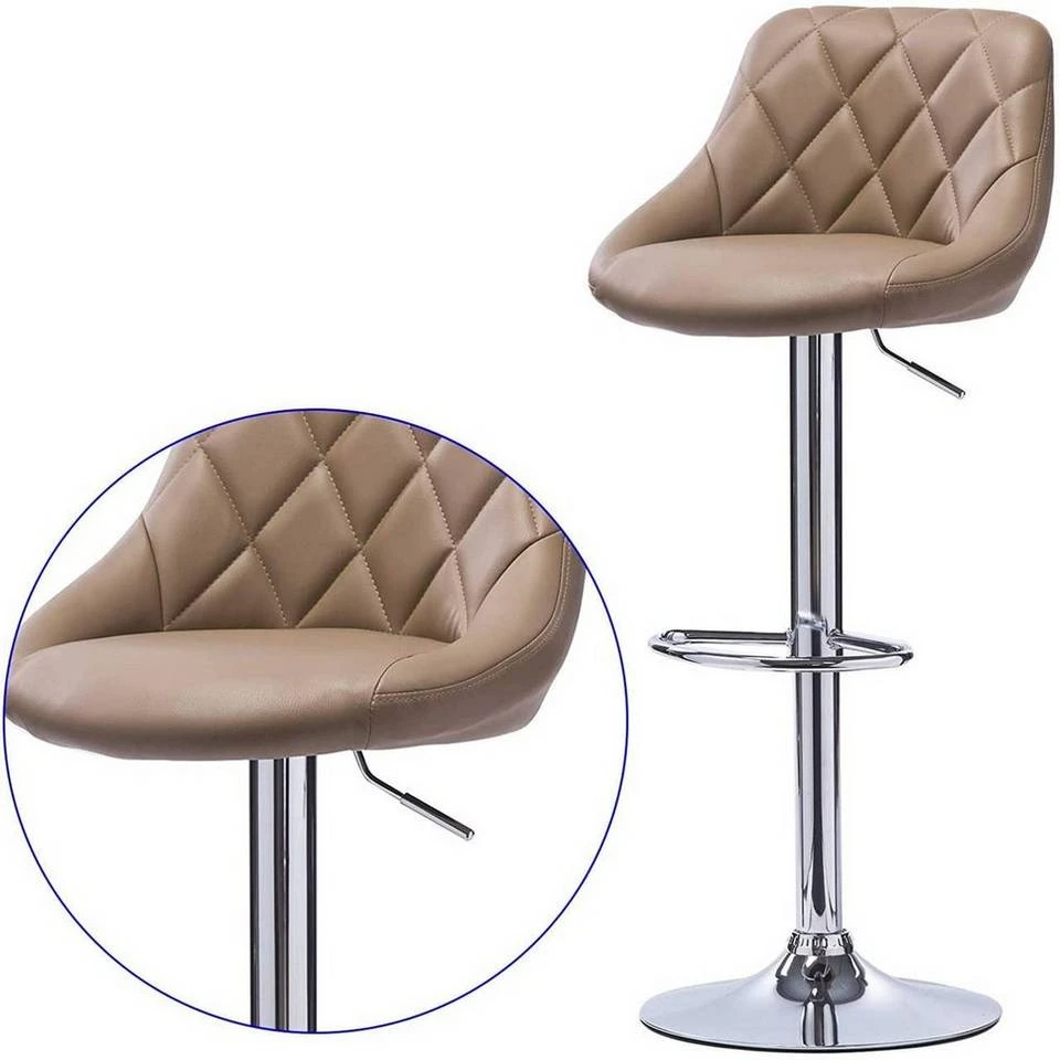 EUGAD Barhocker, 2er-Set Barstühle, höhenverstellbar, 360°drehbar Weiß Bordeaux, Cremeweiß, Grau, Khaki, Rot, Schwarz, Weiß 11 EUGAD Barhocker, 2er-Set Barstühle, höhenverstellbar, 360°drehbar Weiß Bordeaux, Cremeweiß, Grau, Khaki, Rot, Schwarz, Weiß – Bild 11