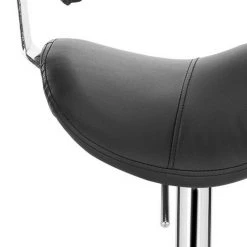 EUGAD Arbeitshocker (1er-Set), Sattelhocker mit Rückenlehne gepolstert höhenverstellbar aus Kunstleder Schwarz Grau, Wei&szlig; -TischStuhl Verkäufe c6ea9458 0acf 5c5c bb97 e65f5d586606