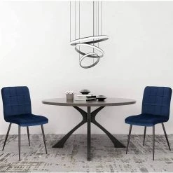 EUGAD Esszimmerstuhl (4 Stück), Polsterstuhl Wohnzimmerstuhl Samtstuhl Sessel mit Rückenlehne, Metallbeine, Sitzfläche aus Samt, Blau Creme, Dunkelgrau, Hellgrau, Rosa -TischStuhl Verkäufe c7a0bacd c122 4d5a be99 dc82ad2cd28c