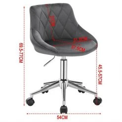 EUGAD Schreibtischstuhl (1 Stück), Bürohocker Rollhocker mit Rollen, Samt, höhenverstellbar, Rosa Dunkellgrau, Hellgrau 37 EUGAD Schreibtischstuhl (1 Stück), Bürohocker Rollhocker mit Rollen, Samt, höhenverstellbar, Rosa Dunkellgrau, Hellgrau -TischStuhl Verkäufe c8a54bf0 4e97 53f9 a9d8 593f91b2e6fe