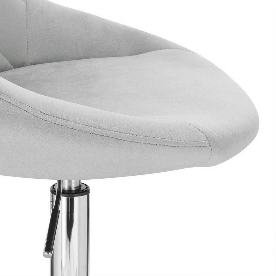 EUGAD Schreibtischstuhl (1 Stück), Bürohocker Rollhocker mit Rollen, Samt, höhenverstellbar, Rosa Dunkellgrau, Hellgrau 14 EUGAD Schreibtischstuhl (1 Stück), Bürohocker Rollhocker mit Rollen, Samt, höhenverstellbar, Rosa Dunkellgrau, Hellgrau – Bild 14