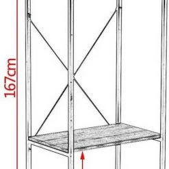 EUGAD Kleiderständer, Garderobenständer mit 2 Ablagen Holz Metall Schwarz-Hell Eiche Schwarz-Vintage, Wei&szlig;-Eiche -TischStuhl Verkäufe c988f364 4531 534a 89d8 82e11b636893